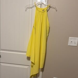 XOXO Asymmetrical Yellow Dress